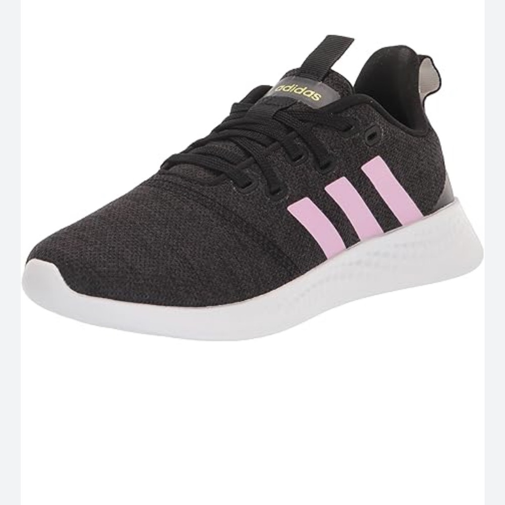 Adidas Women's Black and Pink Sneakers